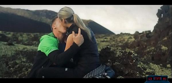  Volcano hiking trip with a Czech blonde leads to sex outdoor